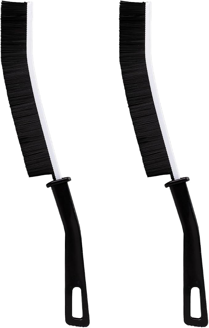 2 Pcs Crevice Cleaning Brush Hard Bristle Gap Brush Multifunctional for Bathroom Household Kitchen Tiles Window Crevice Cleaning Tool (Style 3)
