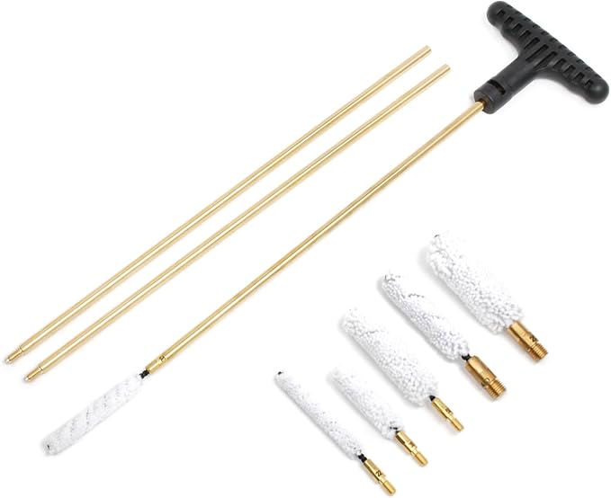 Universal Cleaning Kit for All Guns - Brushes for Pistol, Handgun, Shotgun, Rifle - Elite Brass Rods and Accessories for Men