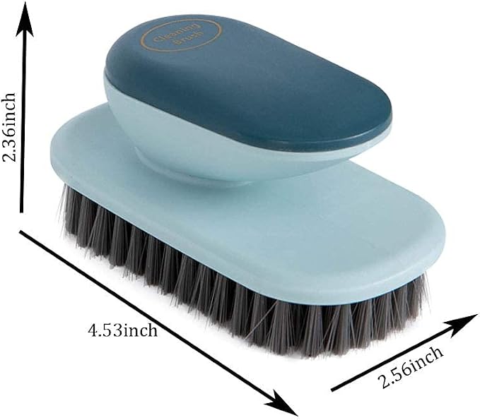 Laundry Brush Shoe Brush Shoe Cleaning Brush Scrub Brush for Stains,Household Cleaning Clothes Shoes Scrubbing,Household Cleaning Brushes Bathroom Ergonomics Grip Easy Hold Pack 2