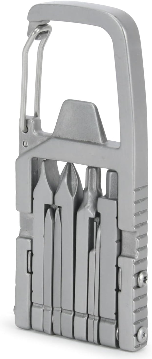 Generic 12 in 1 Keychain Multitool Screwdriver Bit Folding Multi Tool Bottle Opener Portable Pocket Tool for Outdoors Camping