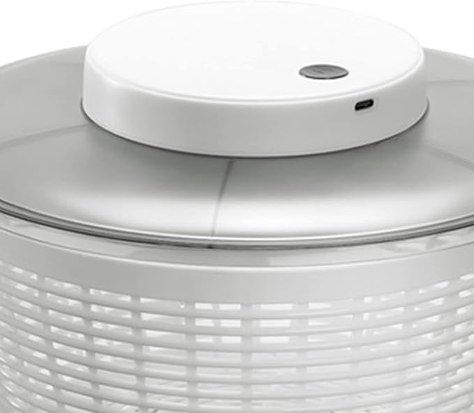 Fdit Vegetable Washer Dryer Drainer, Salad 500RPM Electric for Kitchen (6000ML 27x27x17cm/10.6x10.6x6.7in)