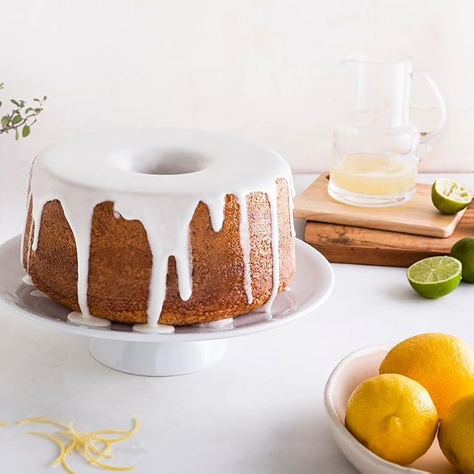 Nordic Ware Classic Cast Pound Cake, Nonstick 10 Inch One Piece Pan - Great for Angel Food, Coffee Cake, 18 Cup - Graphite