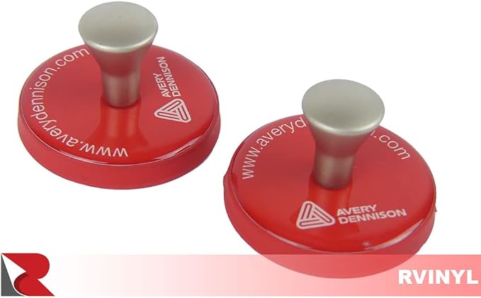 Rvinyl Avery Dennison Wrap Gripper Magnets in Red - Auto Vinyl Installation Holder Tools - Film and Sign Mark Graphics Positioning Support