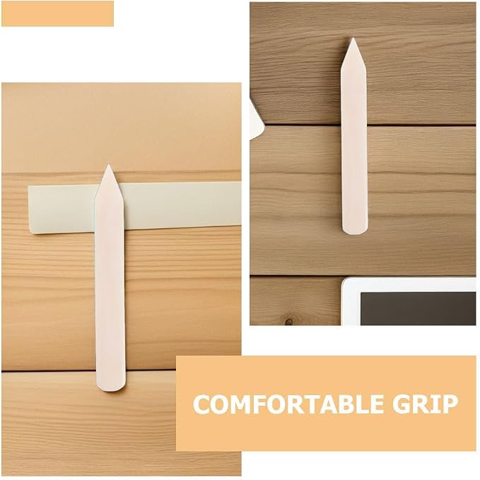Ox Bone Scraper for Clothes Stain Removal Laundry Spot Remover and Lint Brush 5.91In Durable Dry Cleaning Tool for Home Use