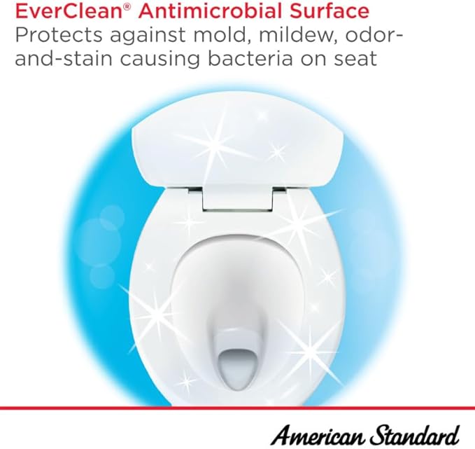 American Standard 5020A65G.020 Traditional Luxury Toilet Seat, Slow-Close, Elongated Front, White (Pack of 2)