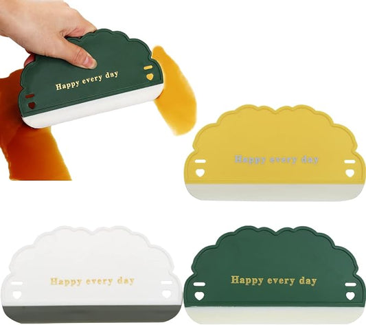 3 Pack Silicone Sink Squeegee, Mirror Cleaner Kitchen Sink Cleaner for Home Kitchen Countertop Car Window and Bathroom Mirror Squeegee