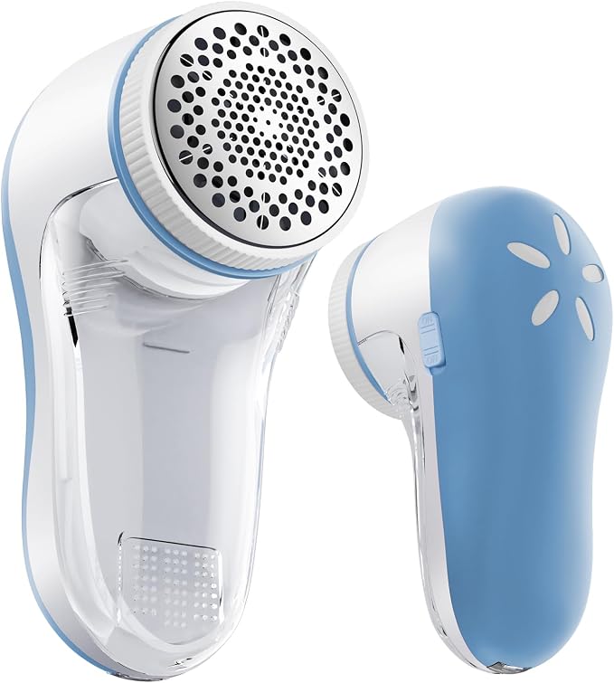 POPCHOSE Fabric Shaver, Lint Shaver with 6-Leaf Blade, Rechargeable | Lint Remover with Type-C Fast Charing Port, Sweater Defuzzer, Clothes Shaver for Couch, Furniture, Blanket, Remove Pilling