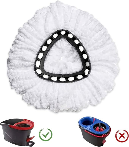 6 Pack Mop Heads Replacement Compatible with O-Ceda EasyWring Spin Mop, Microfiber Spin Mop Refill Easy Cleaning Mop Head Replacement for Floor Cleaning Deep Cleaning for Home Office