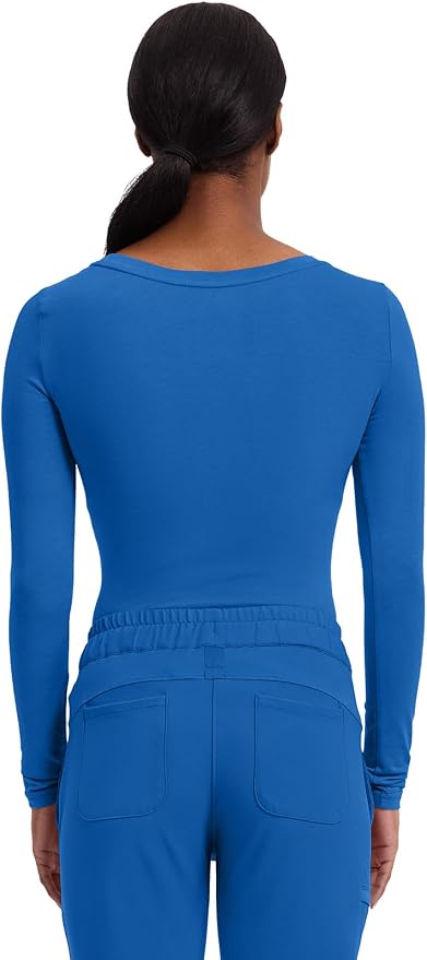Healing Hands Underscrub Long Sleeve Women Knits Scrub Tops | Soft Cotton Blend Knit, Breathable Stretch Comfort, Machine Wash, Easy Care Fabric, Ideal For Layering Under Scrubs