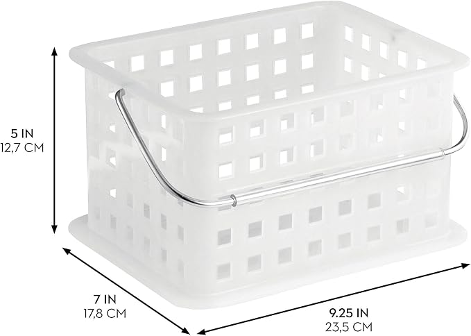 InterDesign iDesign Small Shower Caddy, Clear Frost (Pack of 9)