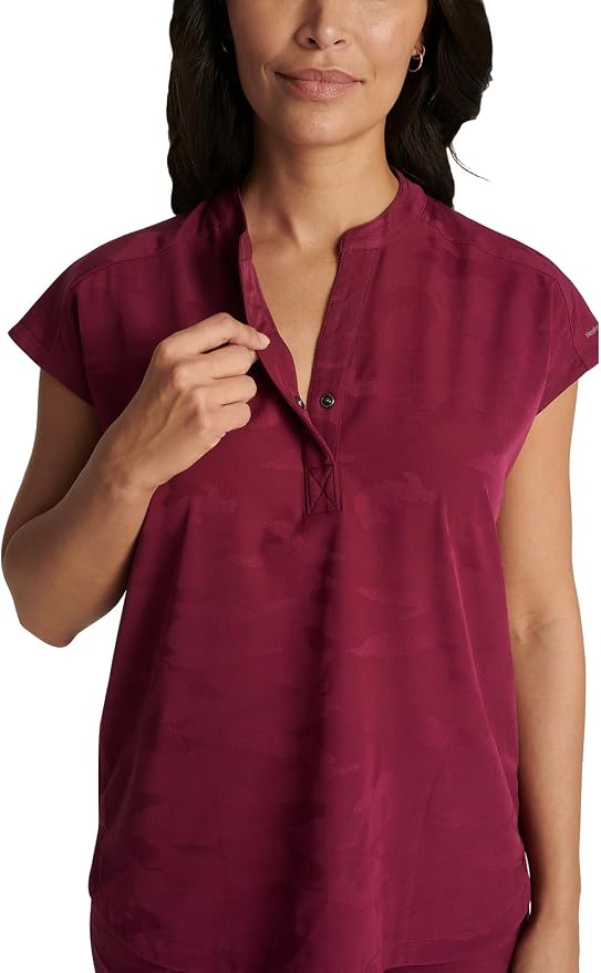 Healing Hands Purple Label Scrub Top for Women Modern Fit Tee | 2 Functional Pockets, Moisture Wicking Fabric, 360° Stretch, Quick Dry Performance, Back Yoke, Rounded Hem, Easy Care