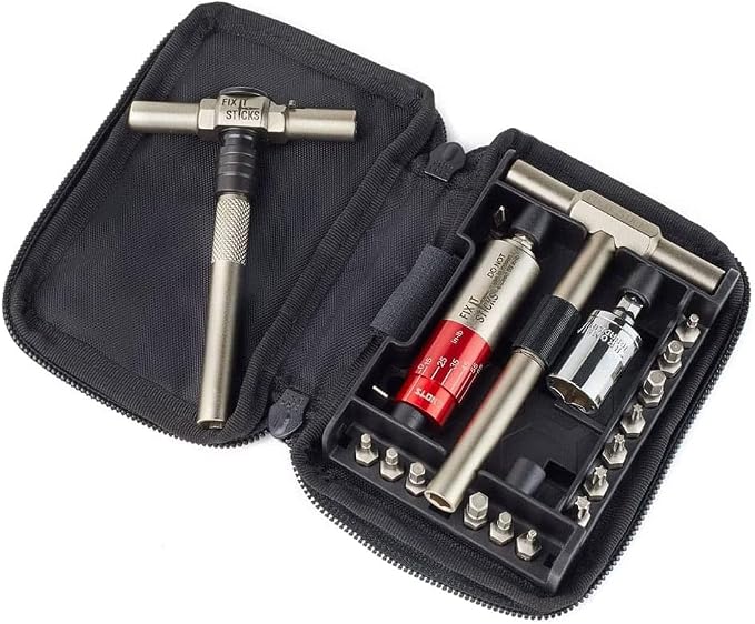 Fix It Sticks 15-65 Inch Lbs All-in-One Torque Driver Kit Custom Bundle | Locking Ratcheting T-Way Spanner, FISMUTK+TWAY-LOCK