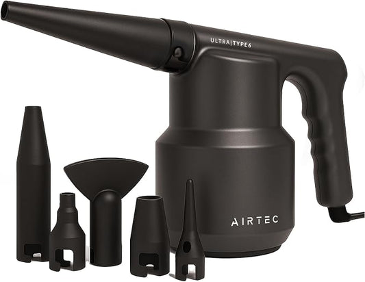 AirTec Ultra Electric Air Duster Blower for PC, Laptop, Console, Electronics and Home Cleaning, Environmental Alternative to Spray air can Duster Keyboard Cleaner (Type 6)