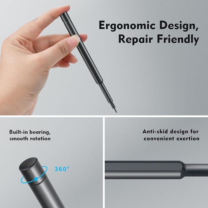 25-in-1 Mini Precision Screwdriver Set Stocking Stuffers for Men | Small Torx Bit Tool Set for Men,Magnetic Torque Repair Tool Kit for Electronics Macbook Watch Eyeglass Ring Doorbell