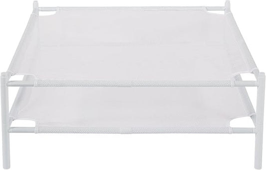 STO STO Sweater Drying Rack, 2-Pack Stackable Mesh Clothes Drying Rack, Laundry Drying Rack for Sweaters, Socks, Toys, White