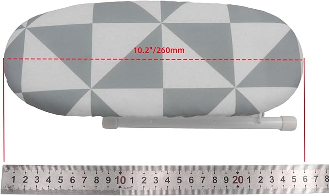 Oedema Mini Ironing Board 10.2" Portable Folding Ironing Board Cloth Cover for Collar Cuff Shoulder Corner (Style 3)