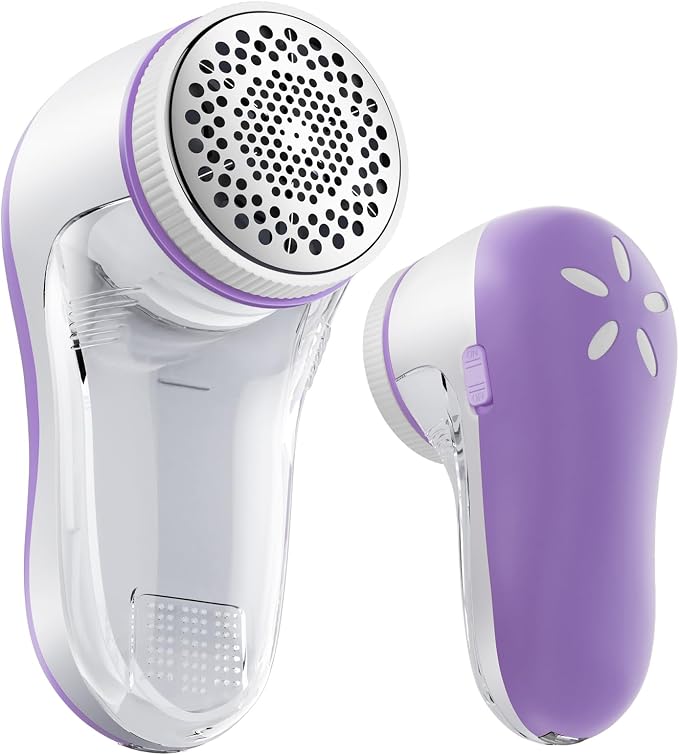 POPCHOSE Fabric Shaver, Lint Shaver with 6-Leaf Blade, Rechargeable | Lint Remover with Type-C Fast Charing Port, Sweater Defuzzer, Clothes Shaver for Couch, Furniture, Blanket, Remove Pilling