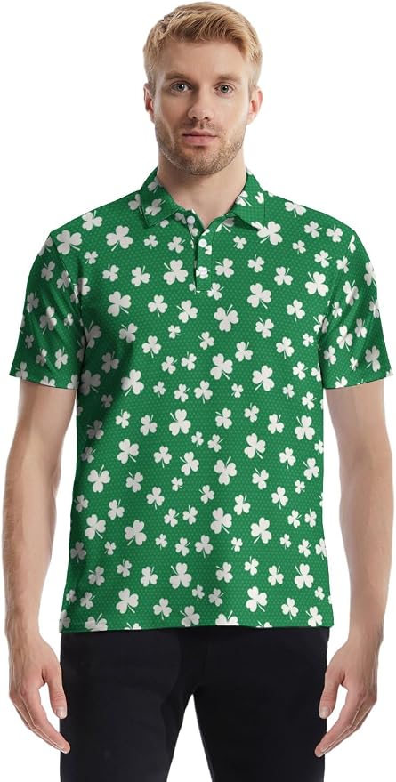 Polo Shirts for Men Moisture Wicking Mens Polo Shirts Patriotic Shirts for Men