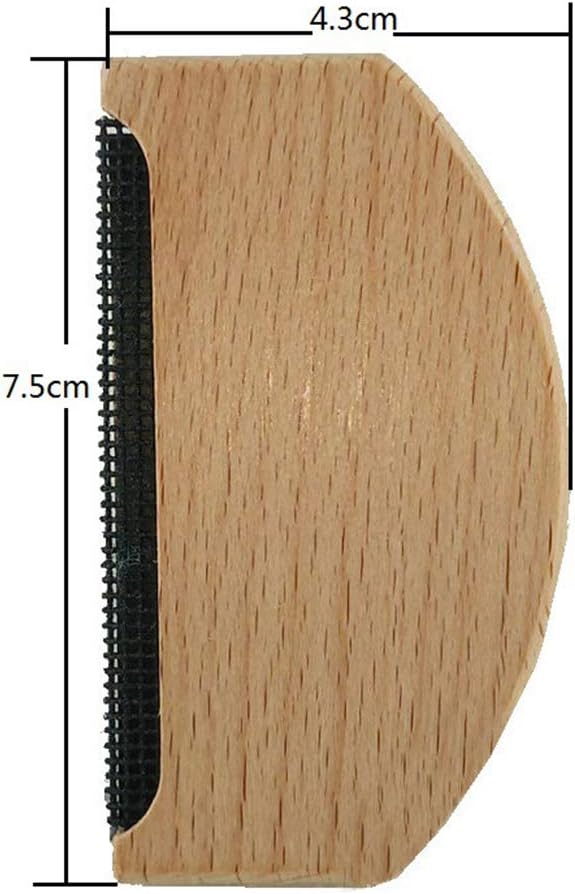 Comfy Wood Cashmere & Fine Wool Comb for De-Pilling Sweaters & Clothing,Fabric Lint R emover Manual Portable Clothing Brush Tool for Knits Woolens Scarves Wool Coats Pants Care