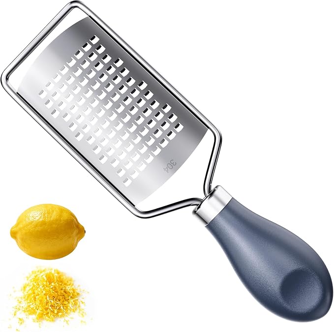 Lemon Zester, Mini Cheese Grater, Small Citrus Zester for kitchen,1.8"W x 5.8"L