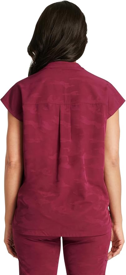 Healing Hands Purple Label Scrub Top for Women Modern Fit Tee | 2 Functional Pockets, Moisture Wicking Fabric, 360° Stretch, Quick Dry Performance, Back Yoke, Rounded Hem, Easy Care