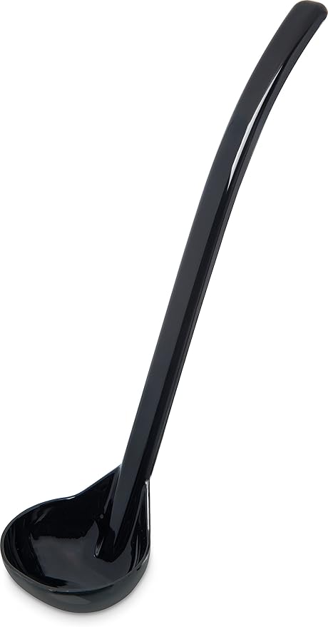 Carlisle FoodService Products 029503 Carly Plastic Dressing/Serving Ladle, 1 oz./9.5", Black (1 Unit)