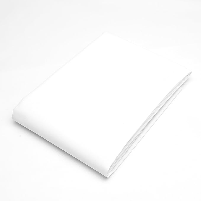 Pico Textiles 10 Yard Bolt White Poly Cotton Twill Fabric | 60" Wide, 65% Polyester / 35% Cotton, Medium Weight, Perfect for Pants, Jackets, Skirts and Work Uniforms, Sold by the Yard