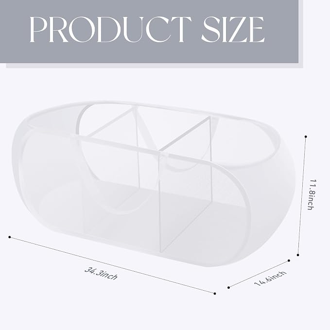 2 Pack Mesh Foldable Laundry Basket Up Laundry Hamper (White) | 3 Compartments Up Mesh Hamper with Handles, Mesh Laundry Hamper for Laundry Room, Bathroom, Room, College Dorm or Travel
