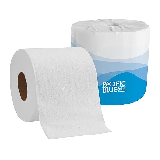 Pacific Blue Select Standard Roll 2-Ply Embossed Toilet Paper by GP PRO (Georgia-Pacific), 18280/01, 550 Sheet Per Roll, 80 Rolls Per Case