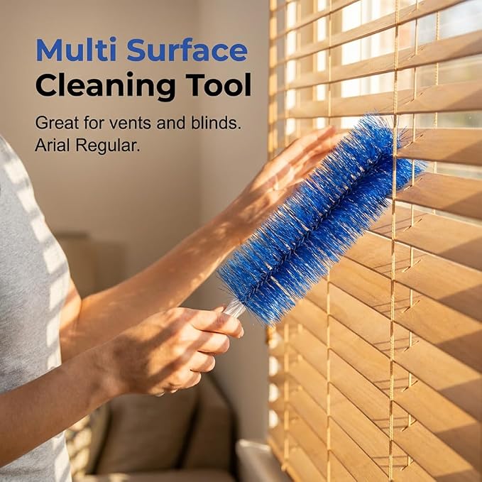 2026 New Bendable Microfiber Head Reusable Dust Remover | Fan Cleaner Brush, Flexible Dusting Brush Tool for Electric Fans Air Conditioning Ceiling Fan Blind Home Car Vents Curtain