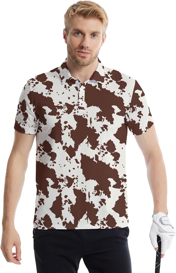 Polo Shirts for Men Moisture Wicking Mens Polo Shirts Patriotic Shirts for Men