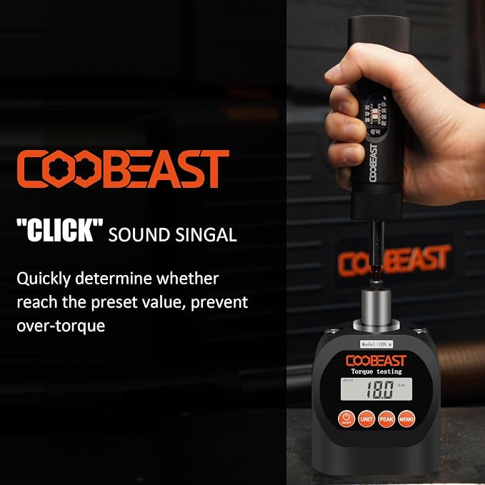coobeast 49Pcs Preset 1/4” Drive Torque Screwdriver with S2 Bits | Torque Wrench Screwdriver Set, for Maintenance,Tools,Bike Repairing,Mounting,Inch Pound Torque Range 10-70 In-lb
