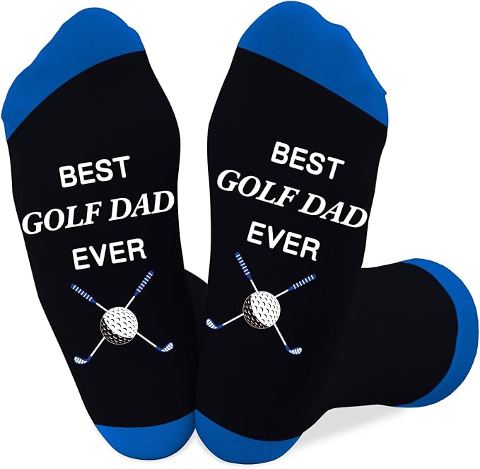 Fathers Day dad gifts christmas Birthday Best Dad Ever Funny Outdoor Hobby Sports Themed Novelty Socks Gift for Men