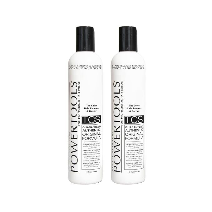 PowerTools TCS, The Original Color Stain Remover 10 oz | Shake Well & Apply Prior To Hair Color As A Barrier | Does Not Interfere With Color Process (2)