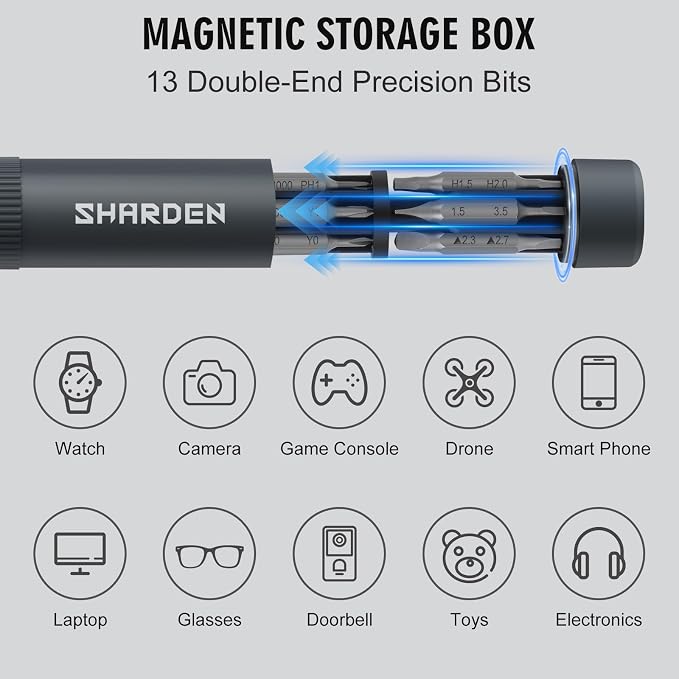 27-in-1 Precision Screwdriver Set Multi Bit Mini Small Screwdriver | Magnetic Screwdriver Set Pen Style Manual Repair Tool Kit For Eyeglass, Watch, Computer, Jewelers, Laptop, Electronics, Phone