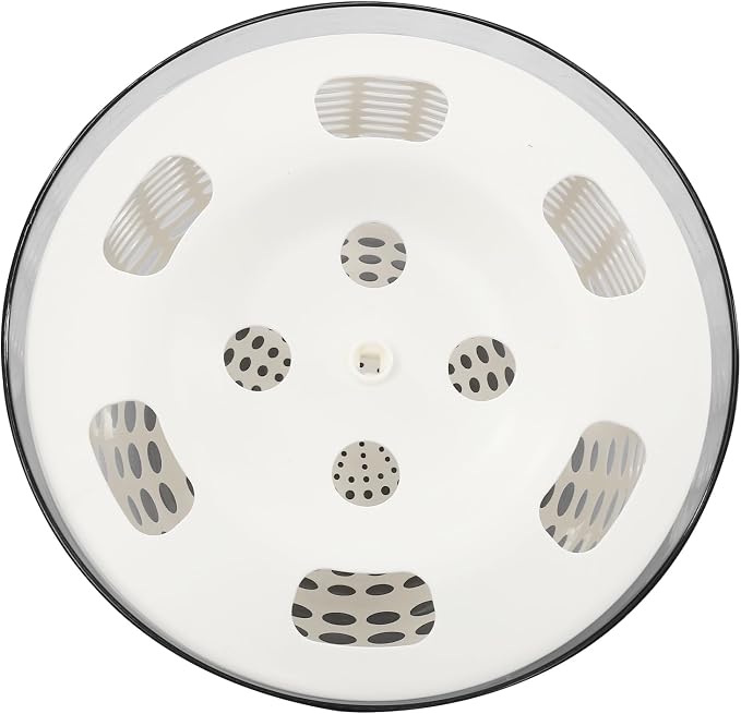 Electric Salad Spinner, 6L Large Lettuce Spinner & Vegetable Dryer, Rechargeable Fruit Washer with Colander Bowl, One-Touch Automatic Fast Drying for Kitchen