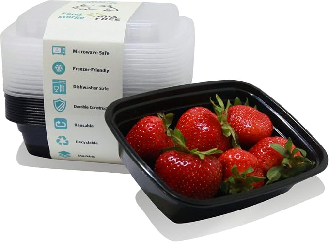 Small Meal Prep Containers Single Lids, 12 OZ 12-pack, Food Storage Bento BPA Free | Stackable | Reusable Lunch Boxes, Microwave/Dishwasher, Freezer Safe,Portion Control