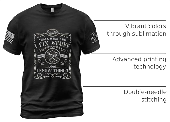 Stuff for Men, I Fix Stuff and Know Things Tshirt Men 4 | Graphic tee featuring humorous fix-it themed artwork and bold statement design for everyday wear and personal expression