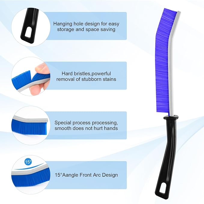 13Pcs Crevice Cleaning Brushes, Hard Bristle Deep Cleaning Tools for Gaps | Multifunctional Crevice Cleaning Brushes, Applied for Windows, Kitchens, Tight Spaces, Corners, Sinks, Bathrooms