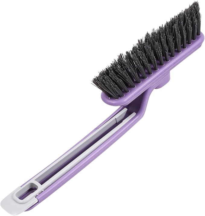 Wakauto Rotating Crevice Brush Groove Cleaning Brush for Window Track Cleaning Tools Gap Cleaning for Kitchen Sink Gas Stove Countertop Bathroom Crevices 10.23 X 2.95 X 1.18 in
