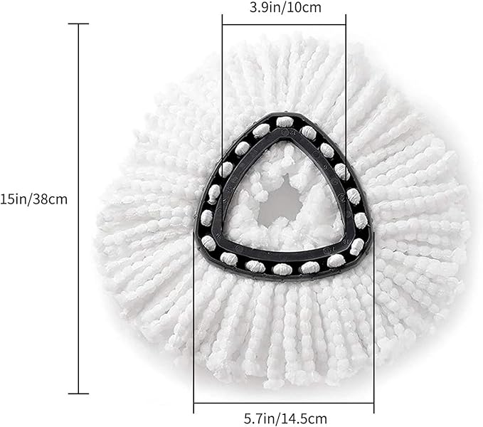 2 Pack Spin Mop Replacement Head Compatible with Ocedar EasyWring Spinning Mop,Microfiber Mop Refills Mop Replace Heads