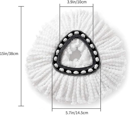 2 Pack Spin Mop Replacement Head Compatible with Ocedar EasyWring Spinning Mop,Microfiber Mop Refills Mop Replace Heads