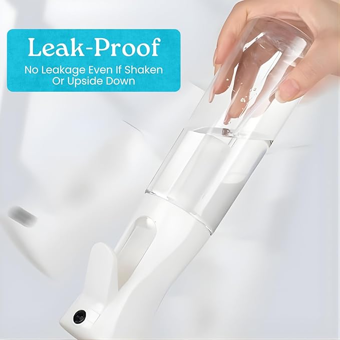 Mist Spray Bottle 200ml – Fine Mist Sprayer for Hair, Plants, Cleaning & Skincare | Refillable Salon Quality Water Mister, (Non-Toxic BPA Free) with White & Clear bottle (Pack of 1)