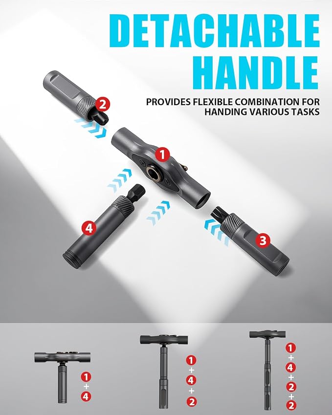 Ratchet Screwdriver Set, magnetic Screwdriver sets, S2 Steel Bits, DIY Combination Flexible Shaft, Suitable for Furniture Assembly, Precision Electrical Appliance Repair, Bicycle Tools