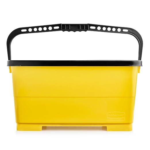 Rubbermaid Commercial Products Glass Cleaning Bucket with Lid, Mop Bucket