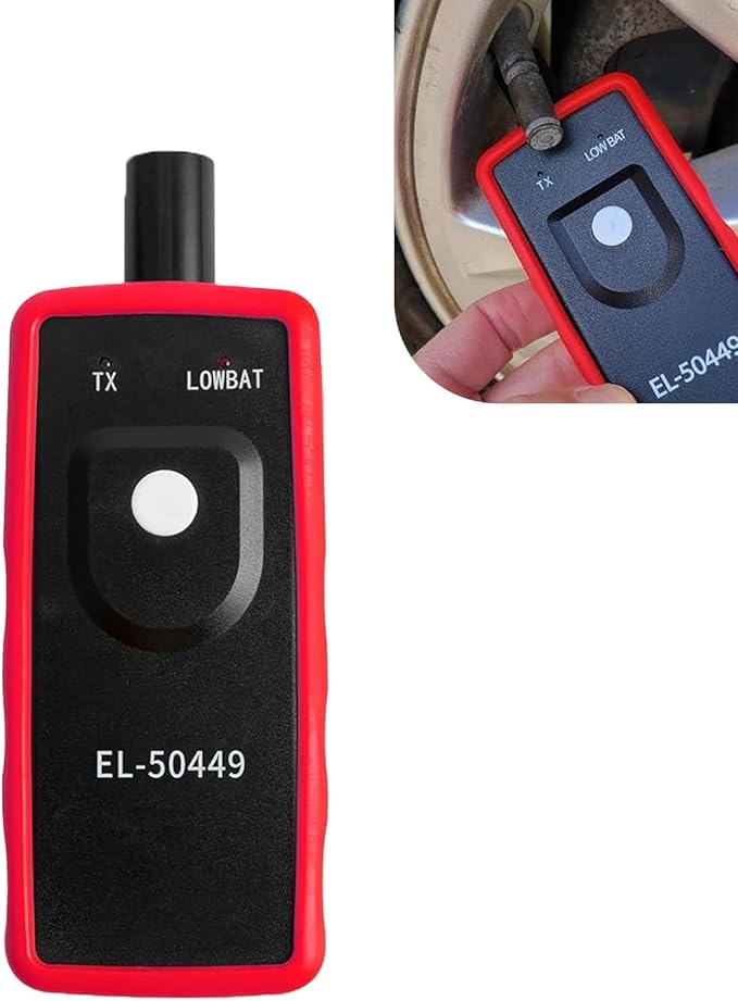 TPMS Relearn Reset Tool, Tire Pressure Sensor Programming Tool, EL-50449 TPMS Reset Device, Universal for Most Cars, Trucks, SUVs (Black)