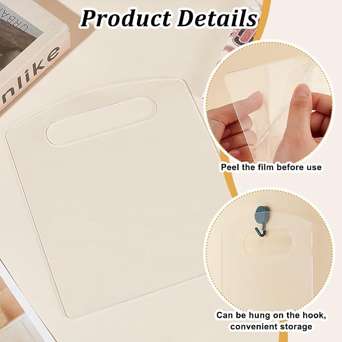 AHANDMAKER 2 PCS Shirt Folding Board 10 X 12 Inch Laundry Organizer with Hook Acrylic Folding Board for Clothes Durable Easy and Fast for Hanging T Shirt, Transparent