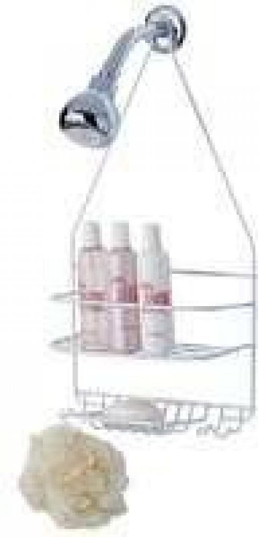 Homebasix SS-SC-25-PE-3L Small Shower Caddy, White