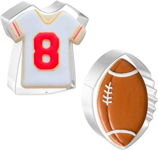 JOB JOL Football Cookie Cutters 2 PCS, with Jersey
