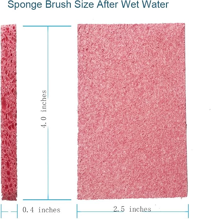 12PCS Cleaning Sponge,Kitchen DishSponge,Cleaning Scrub Sponge | Cleaning Sponge,2.5X4.0 inches,Kitchen DishSponge,Cleaning Scrub Sponge,Non-Scratch Kitchen Cellulose Dishwashing